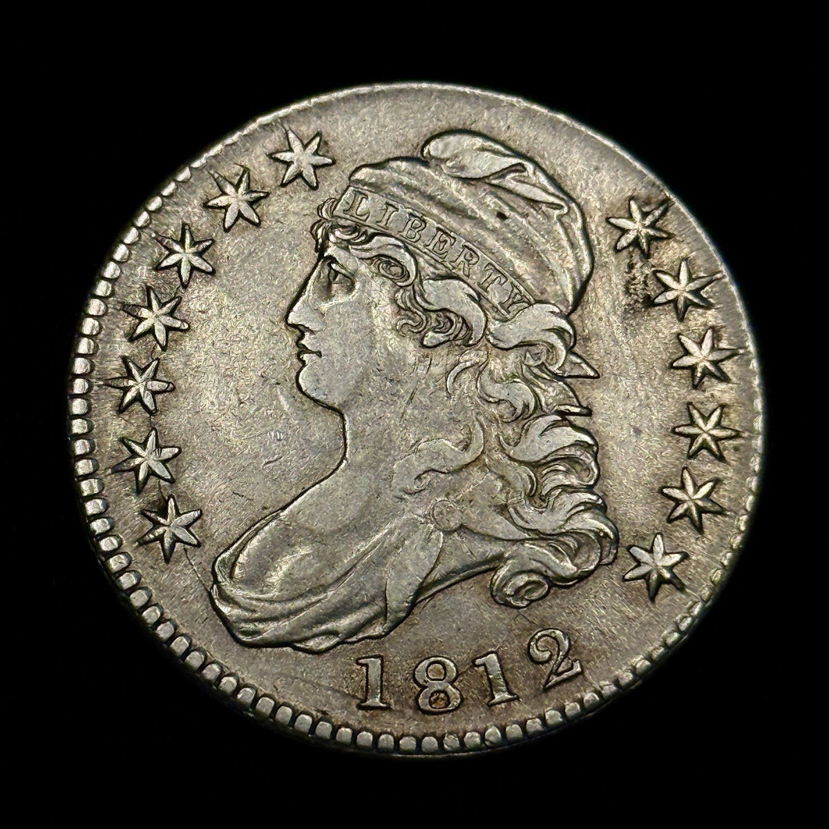 1812 Capped Bust Half Dollar Silver Coin XF