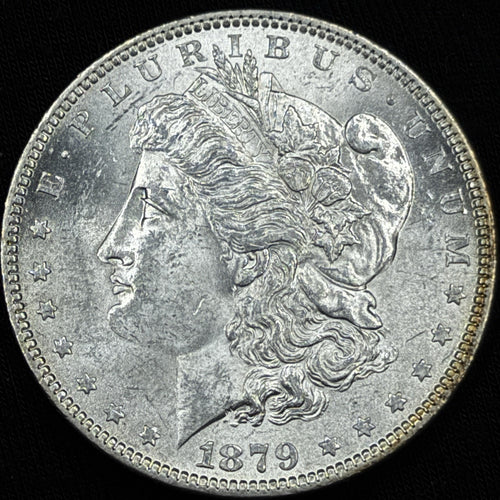 1879 Morgan Silver Dollar Raw Uncirculated UNC BU Nice Original