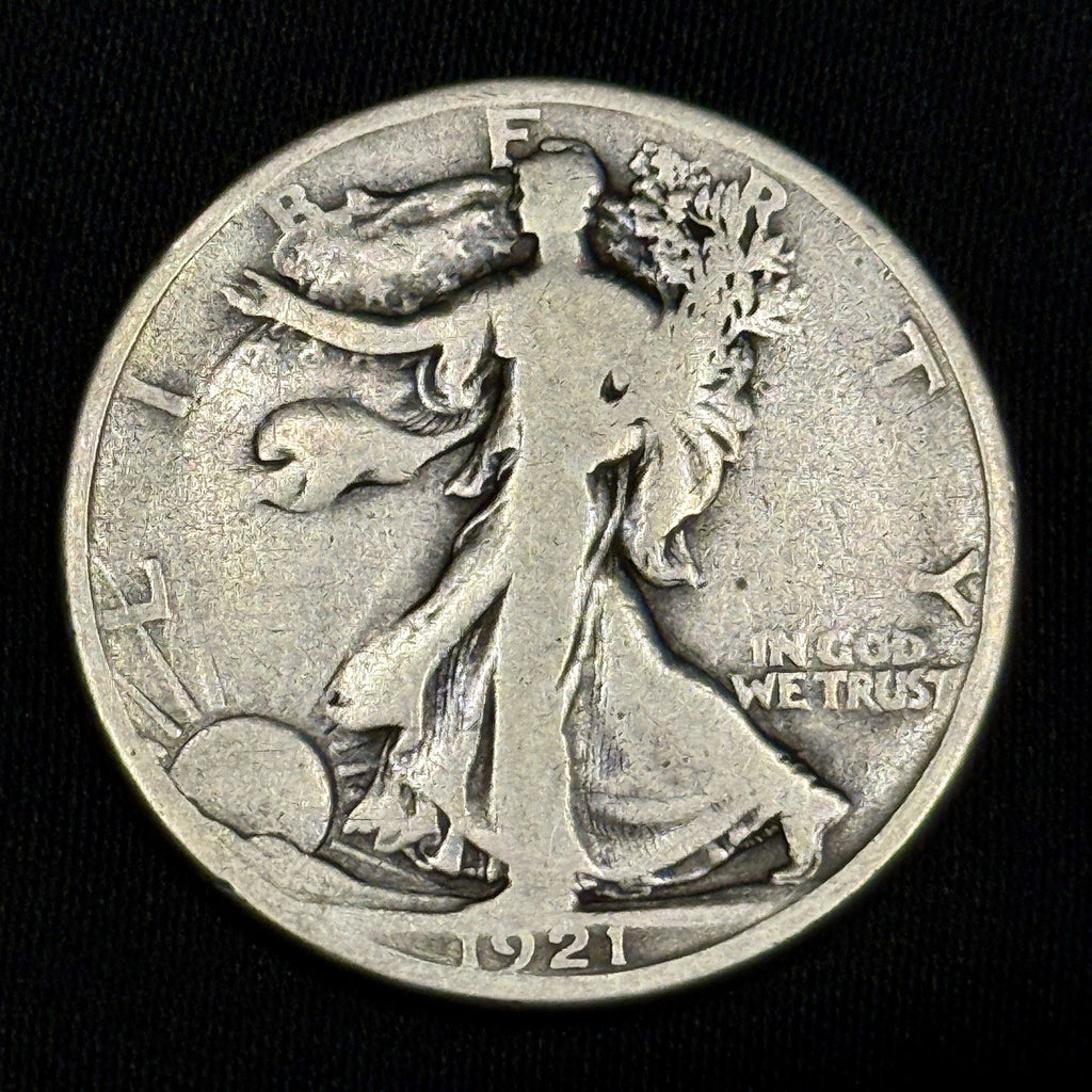 1921-D Walking Liberty Half Dollar Good G Key Date Silver 50C