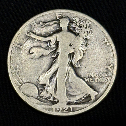 1921-D Walking Liberty Half Dollar Good G Key Date Silver 50C