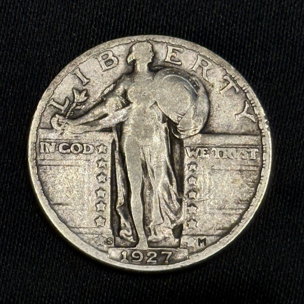1927-S Standing Liberty Silver Quarter F Fine Key Date
