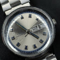 Timex 1973 Marlin Day Date Men’s Watch Manual Wind 34mm Stainless Blue Accents