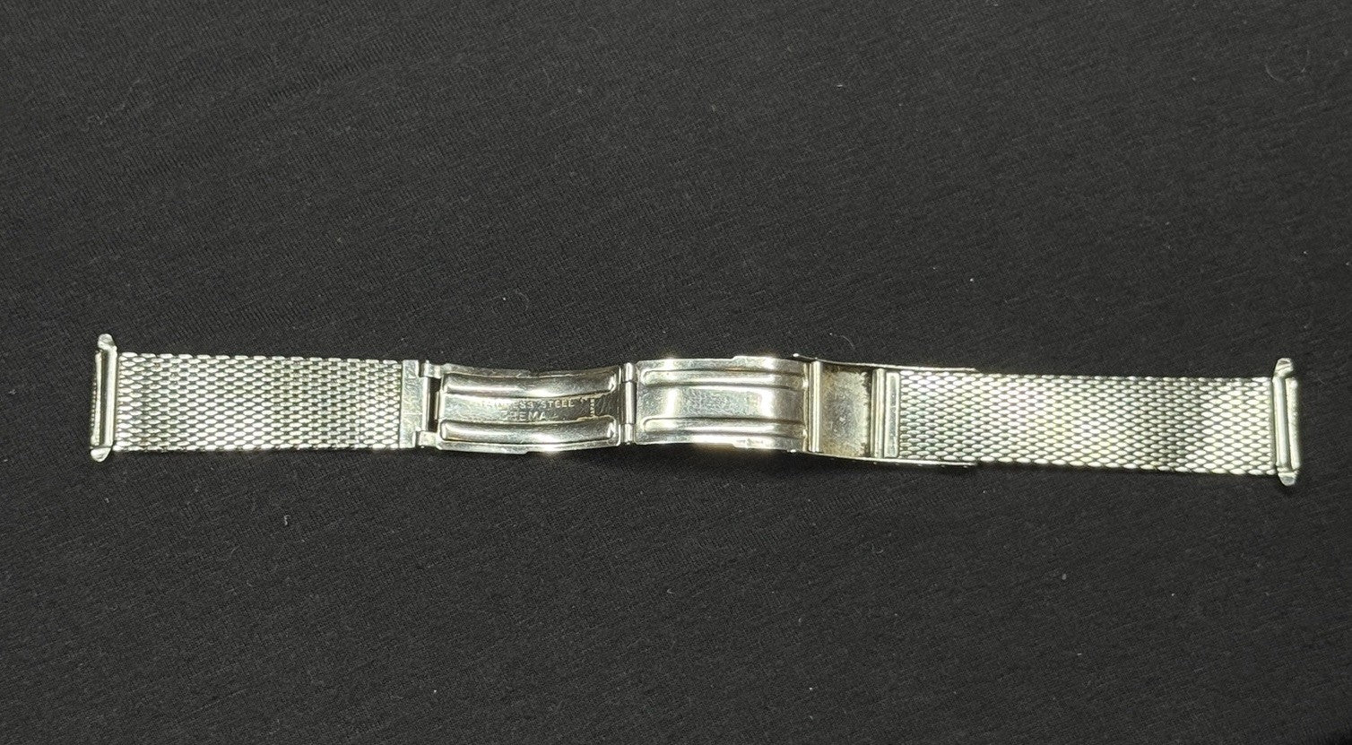 Vintage Bulova DREMA 17MM Stainless Steel Mesh Bracelet Band For Wristwatch