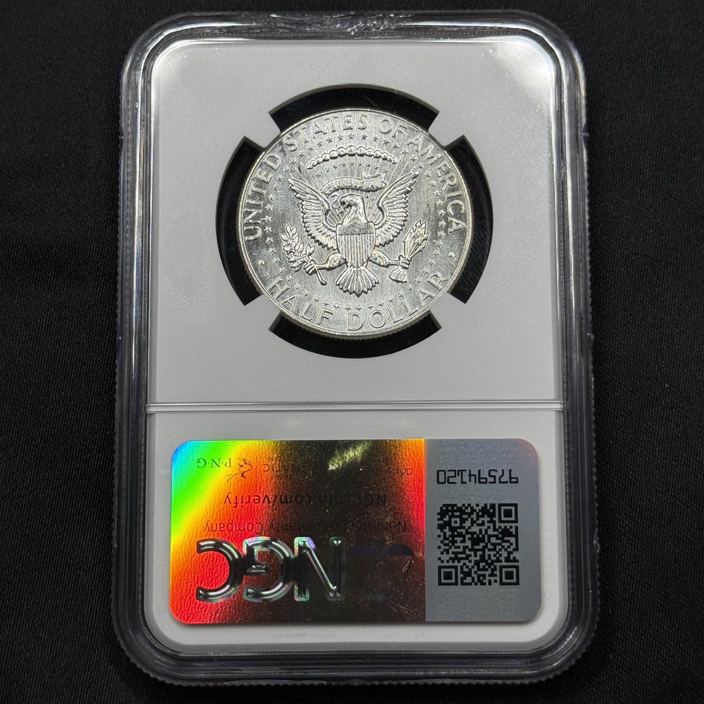 1964 Kennedy Half Dollar NGC MS66 Semi Prooflike Mirror Fields Gem BU