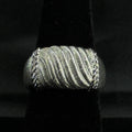 Estate Sterling Silver Ring Textured Rope Judith Ripka Size 7 925