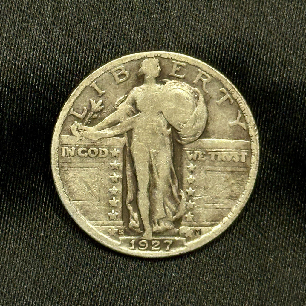 1927-S Standing Liberty Silver Quarter F Fine Key Date