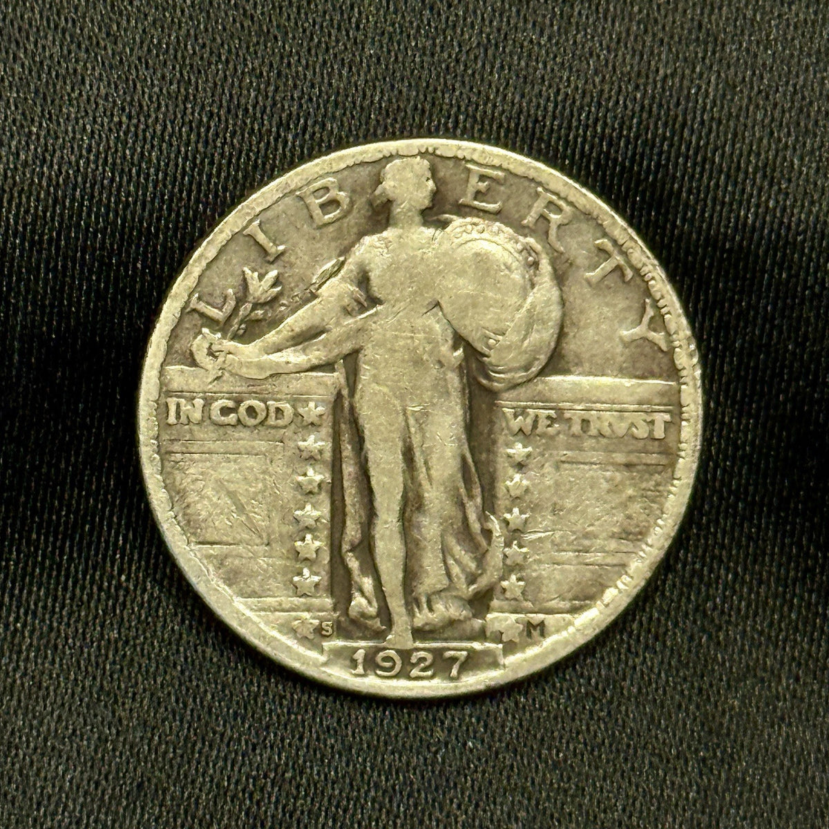 1927-S Standing Liberty Silver Quarter F Fine Key Date