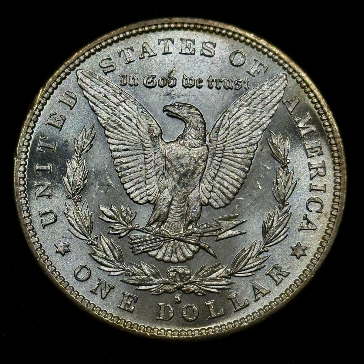 1879-S Morgan Silver Dollar Raw Uncirculated Gem Luster Toned