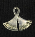 Vintage Sterling Silver Taka Double Axe Pendant 925