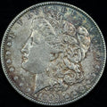 1889 Morgan Silver Dollar Raw About Uncirculated Slider Nice Original Toned