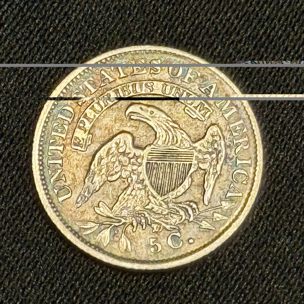 1835 Capped Bust Half Dime Extra Fine XF 5 Cent Silver Coin