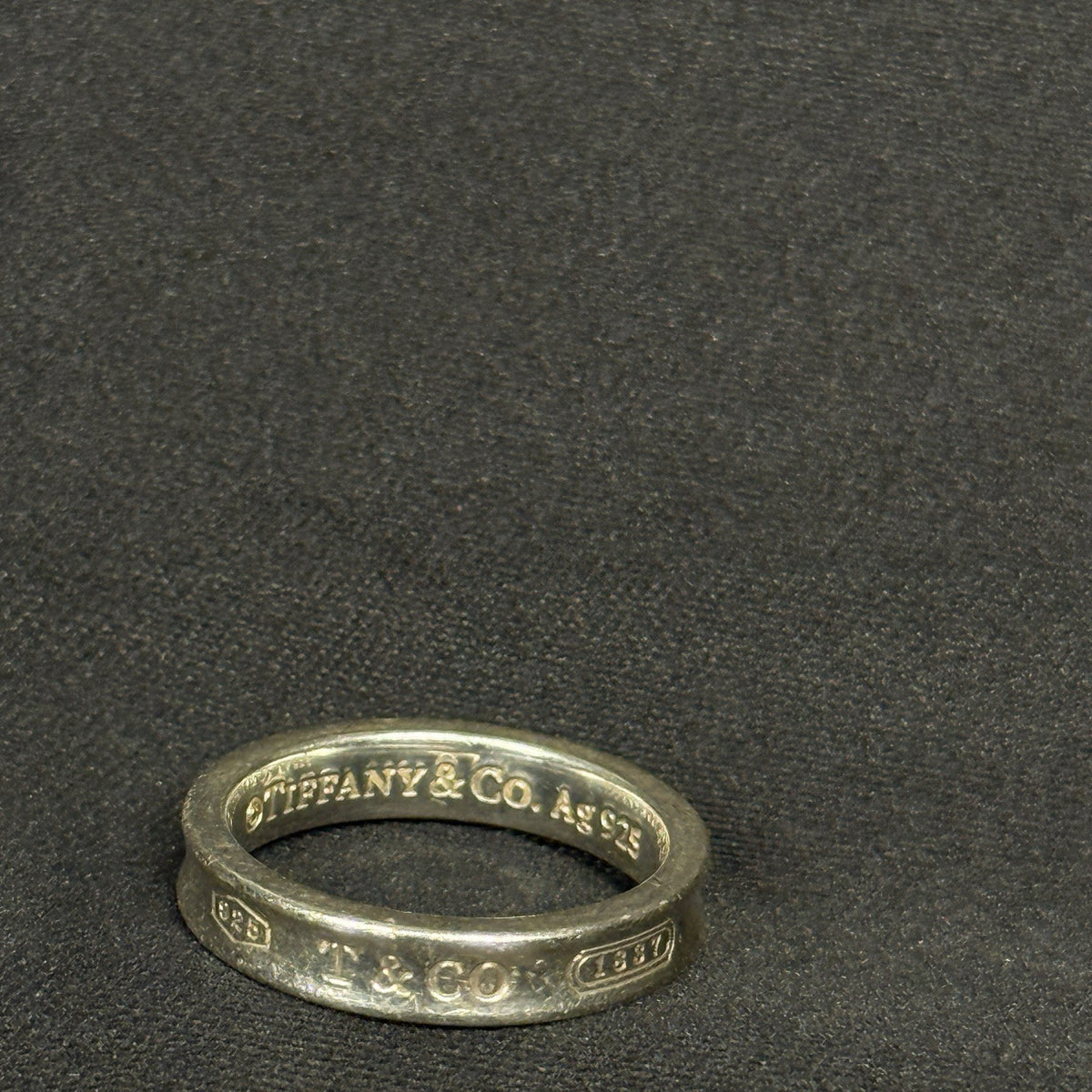 Estate Tiffany & Co. Sterling Silver Ring 1837 Collection 925 Size 6