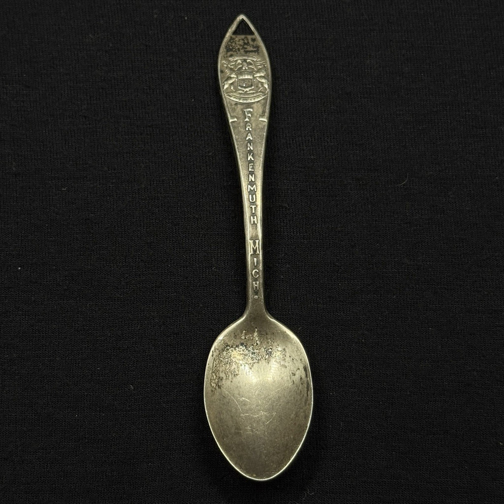 Estate Sterling Silver Souvenir Spoon Frankenmuth Michigan Bell Trading Post