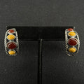 Carolyn Pollack Estate Sterling Silver Earrings Southwest Stud 925