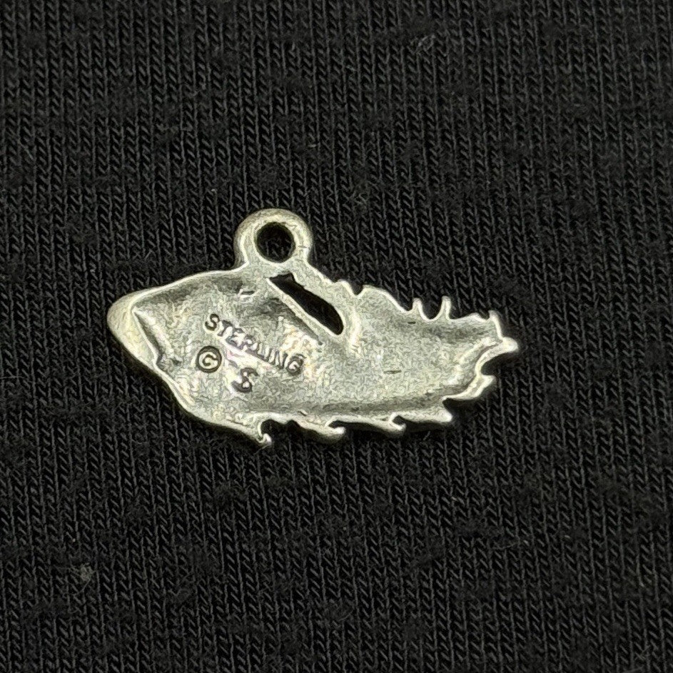 Vintage Sterling Silver Flying Saucer UFO Pendant Charm 925 C$