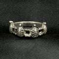 Estate Sterling Silver Ring Turtle Band Size 5.5 925