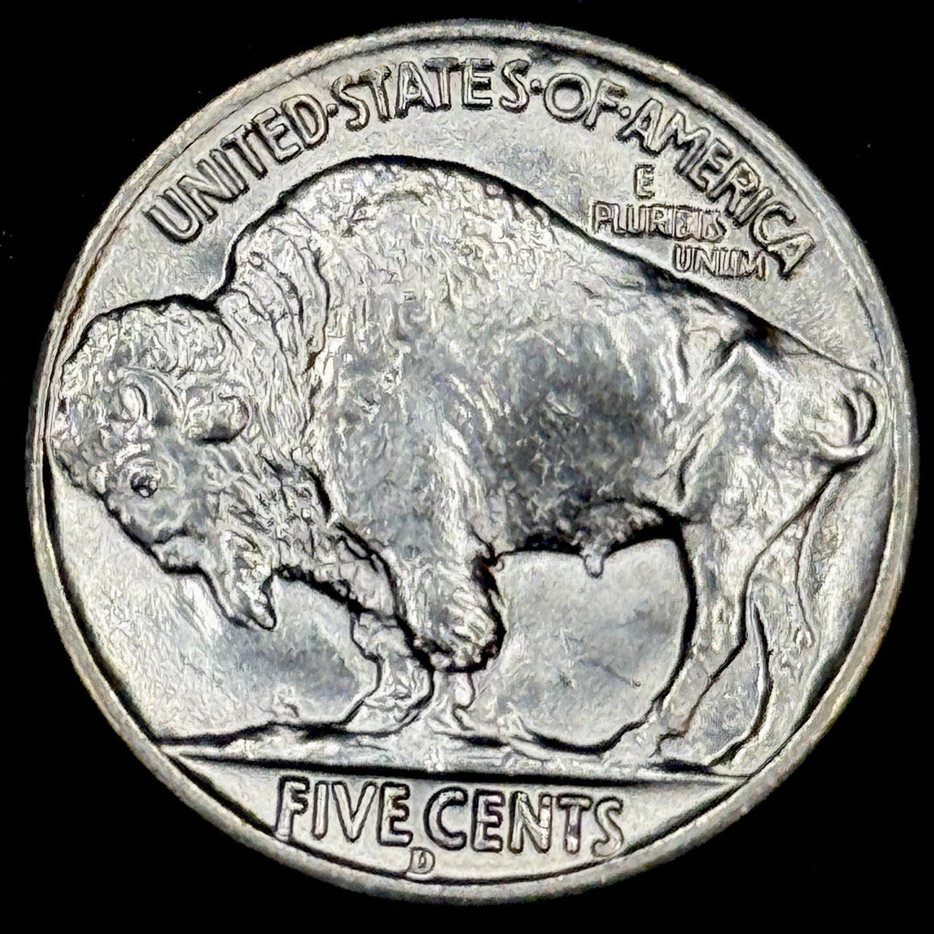 1938-D Buffalo Nickel Indian Head Uncirculated Gem Luster