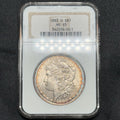 1883-O Morgan Silver Dollar NGC MS65 Rainbow Toning Peripheral Color GEM