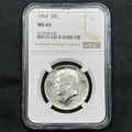 1964 Kennedy Half Dollar NGC MS65 Semi Prooflike Mirror Fields Gem BU