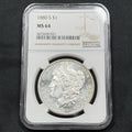 1880-S Morgan Silver Dollar NGC MS64 Flashy Semi Prooflike Mirror Fields Gem BU
