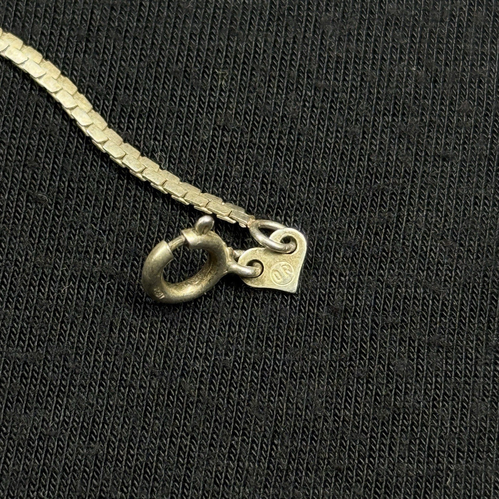 Estate sterling Silver Snake Chain Bracelet  925. 7 IN OR