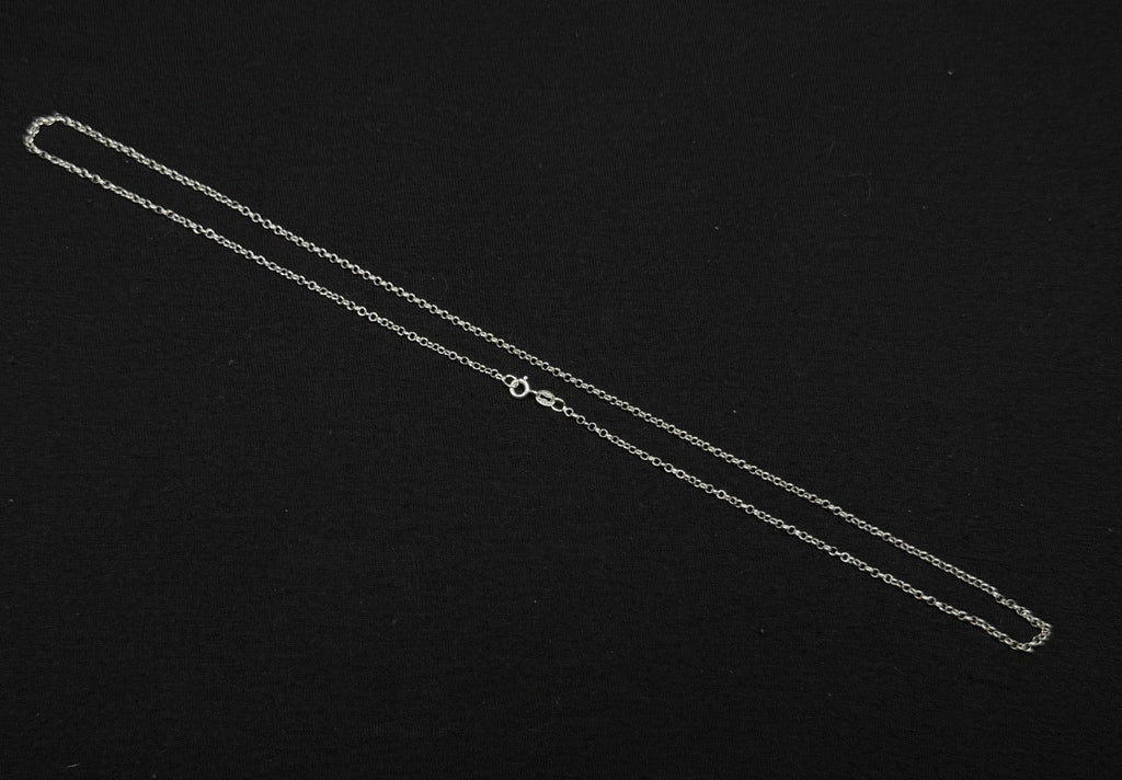 Estate Sterling Silver Round Link Chain Necklace 3.1g 21IN