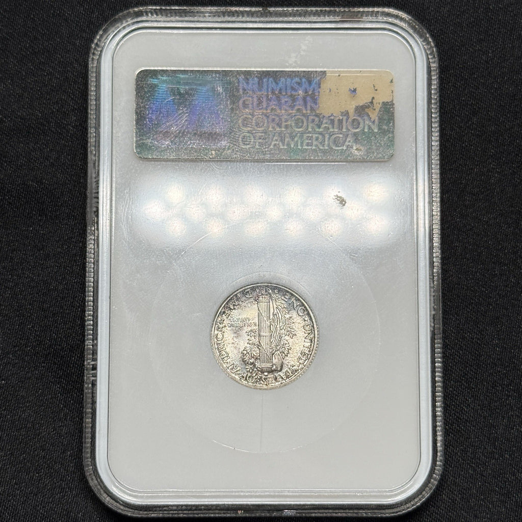1940-D Mercury Dime NGC MS67 Toned Old Fatty Holder BU Silver Coin