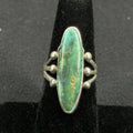 Native Green Turquoise Sterling Silver Ring Size 5.5 925
