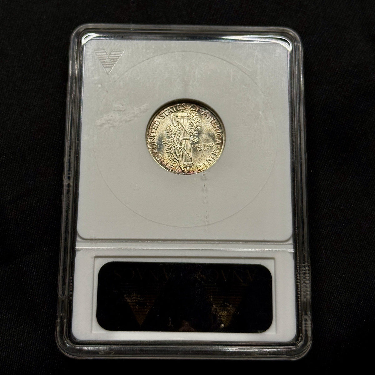 1942 Mercury Dime ANACS MS64 FSB FB Attractive Tone Old Holder Soapbox