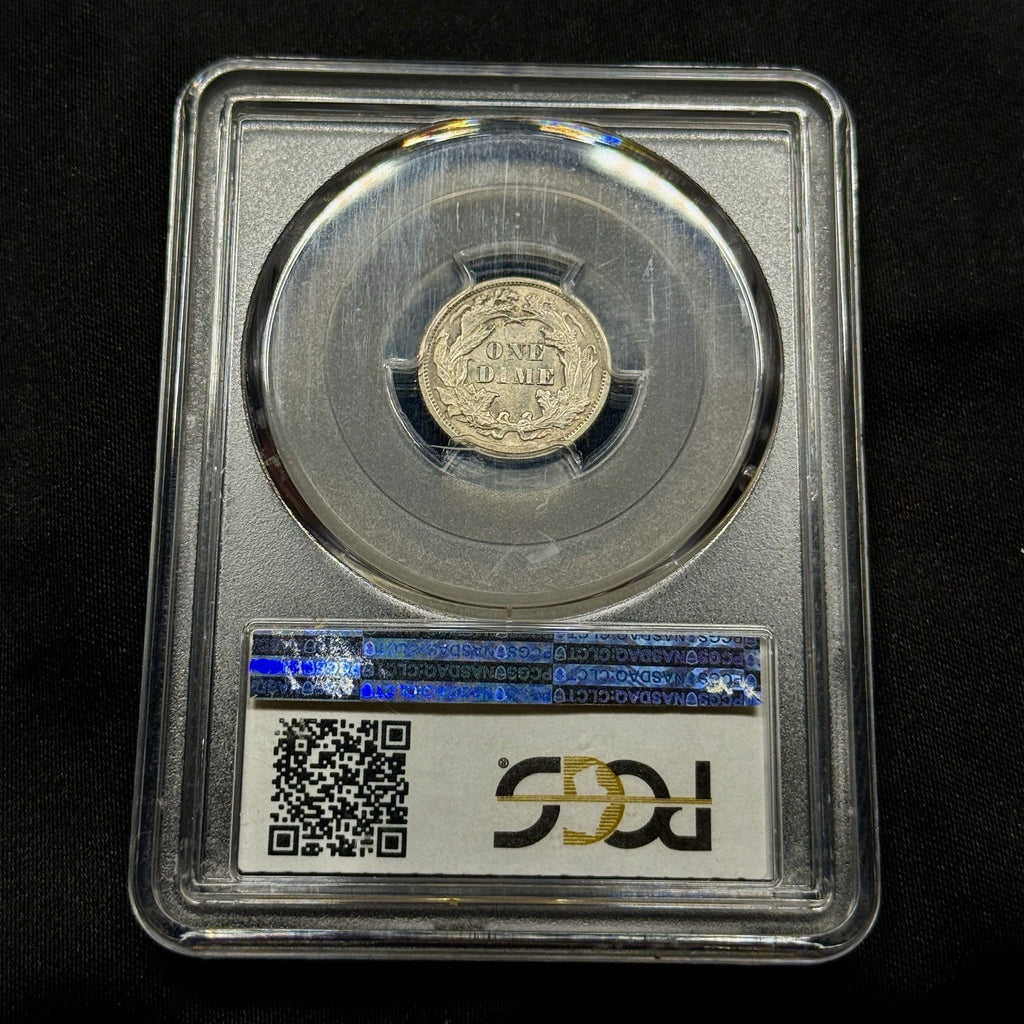 1875 Seated Liberty Silver Dime PCGS MS62 Original Luster