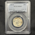 1945-D Washington Quarter PCGS MS64 Silver WWII Era