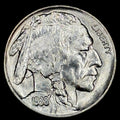 1938-D Buffalo Nickel Indian Head Uncirculated Gem Luster