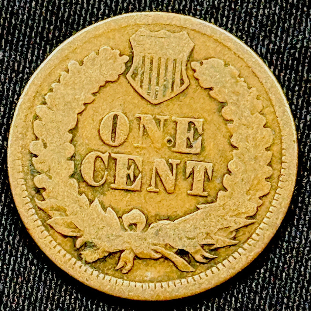1864 Indian Head Cent VG Bronze No L Good Detail Early US Coin