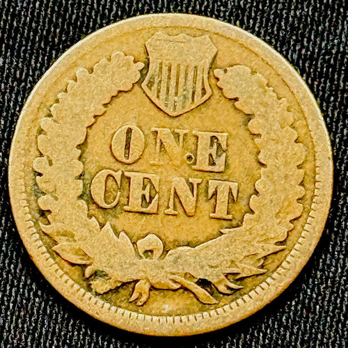 1864 Indian Head Cent VG Bronze No L Good Detail Early US Coin