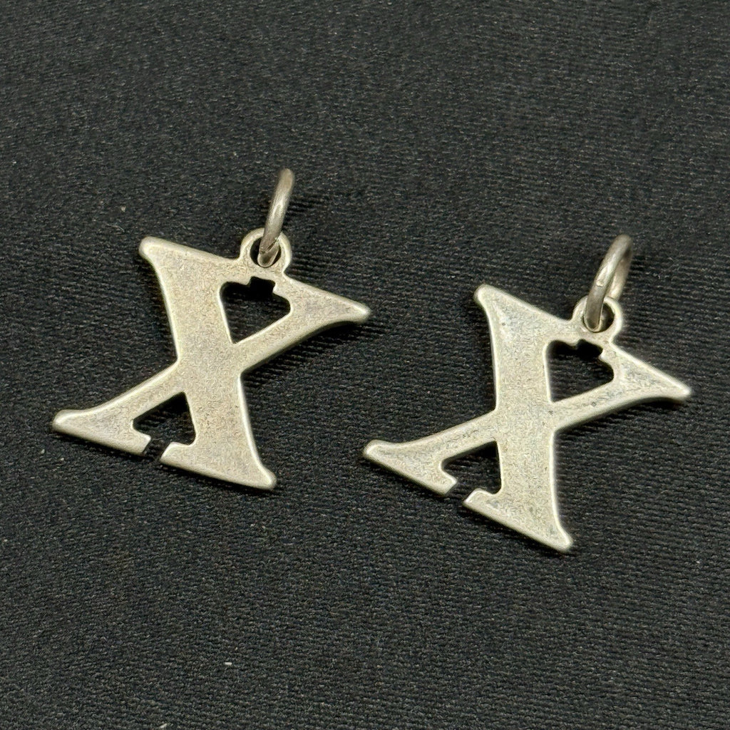 Estate Sterling Silver Sundancer Jewelry Co Letter X 925 Charm Pendant (1)