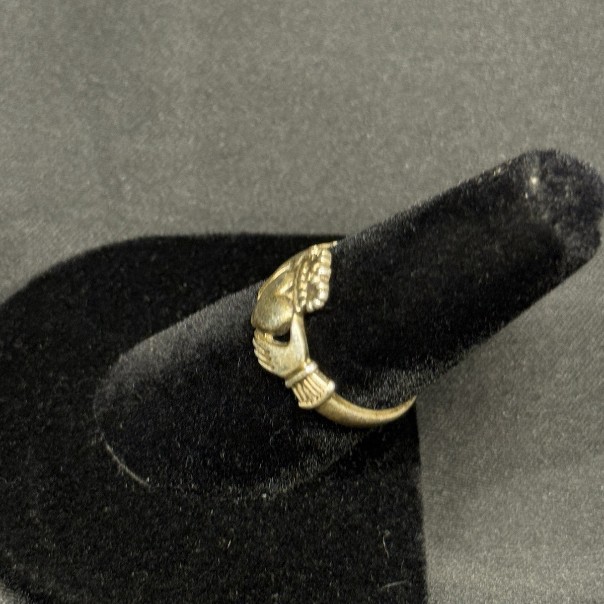 Estate Sterling Silver Ring Claddagh Size 6.75 925 Hallmark
