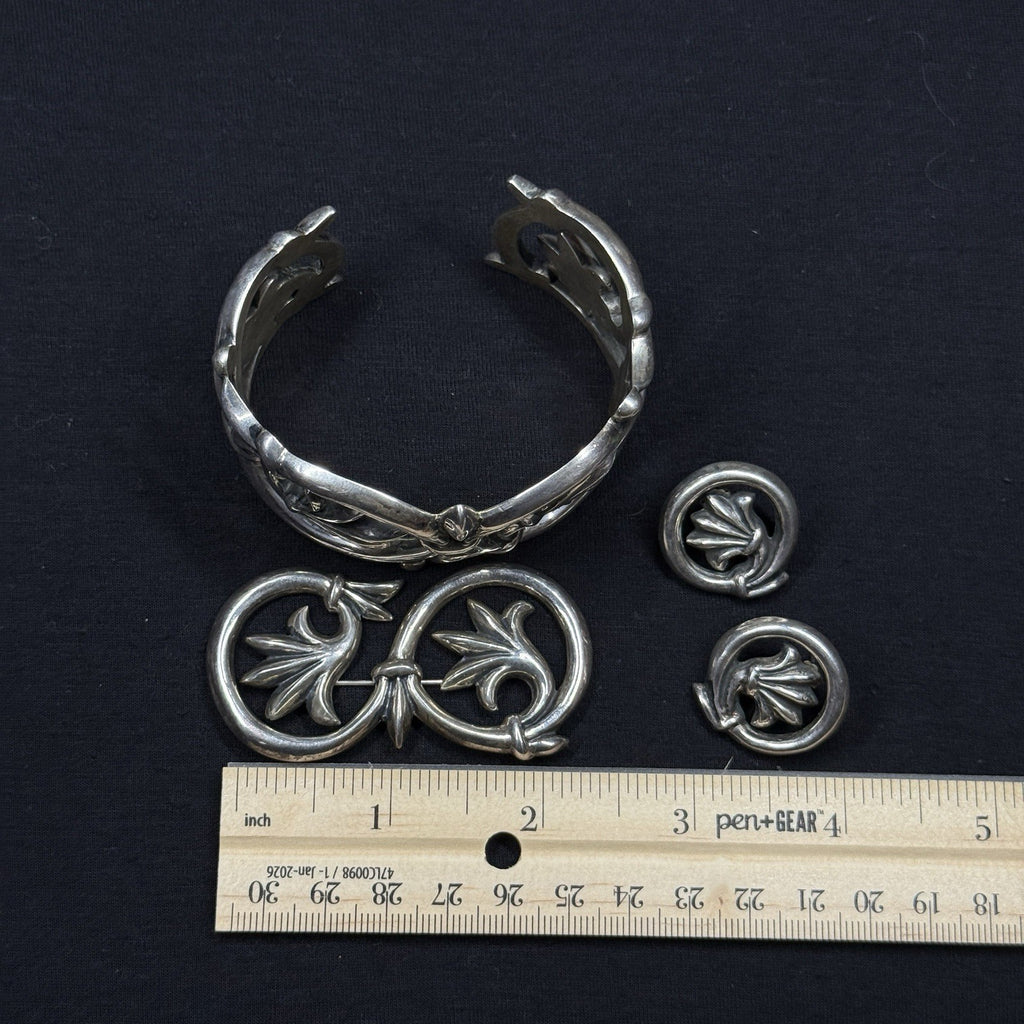 1994 V Metropolitan Museum of Art Sterling Silver Vintage Jewelry Set 925
