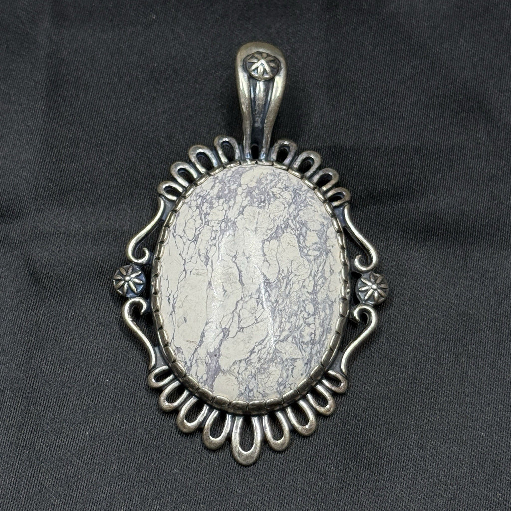 Carolyn Pollack 925 Sterling Wild Horse Jasper Pendant Enhancer