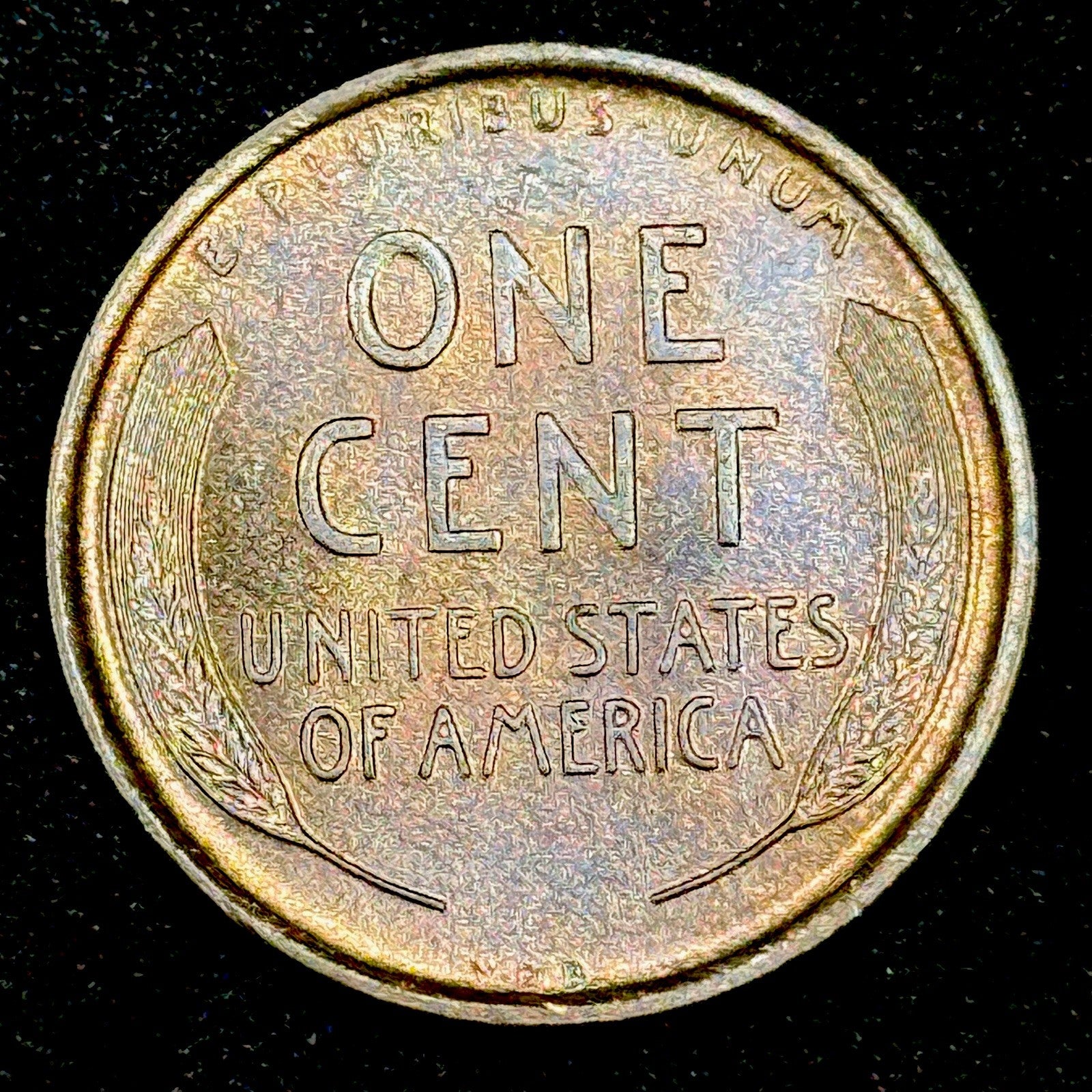 1909 VDB Lincoln Cent Gem Red BU Original Toning Wheat Penny Key Date