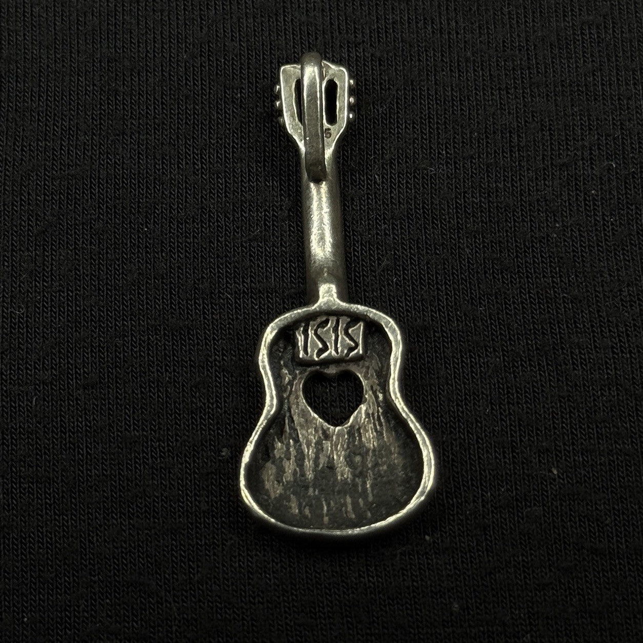 Darren Simonian Sterling Silver Pendant Heart Guitar 925