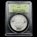 1879-S Morgan Silver Dollar PCGS MS65 OGH Blast White Gem Old Green Holder