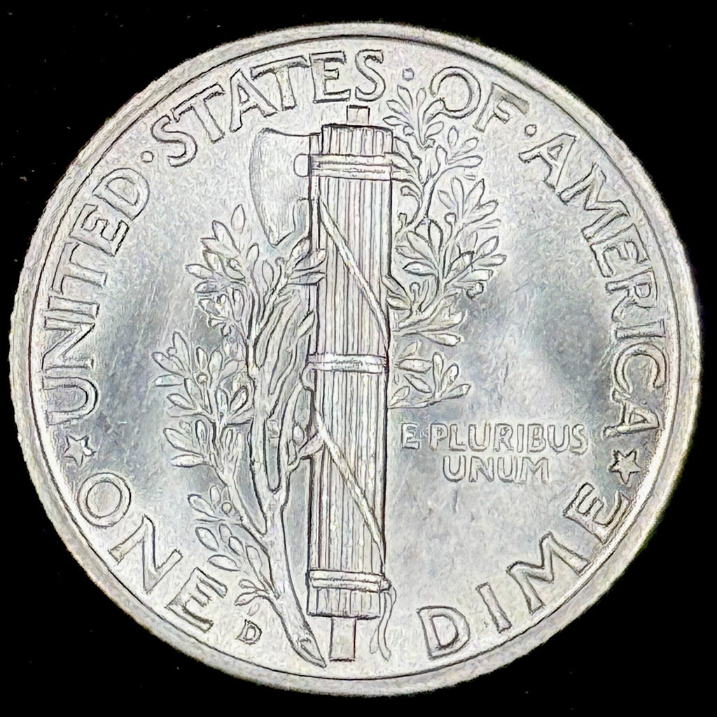 1940-D Mercury Dime Silver Uncirculated Full Split Bands