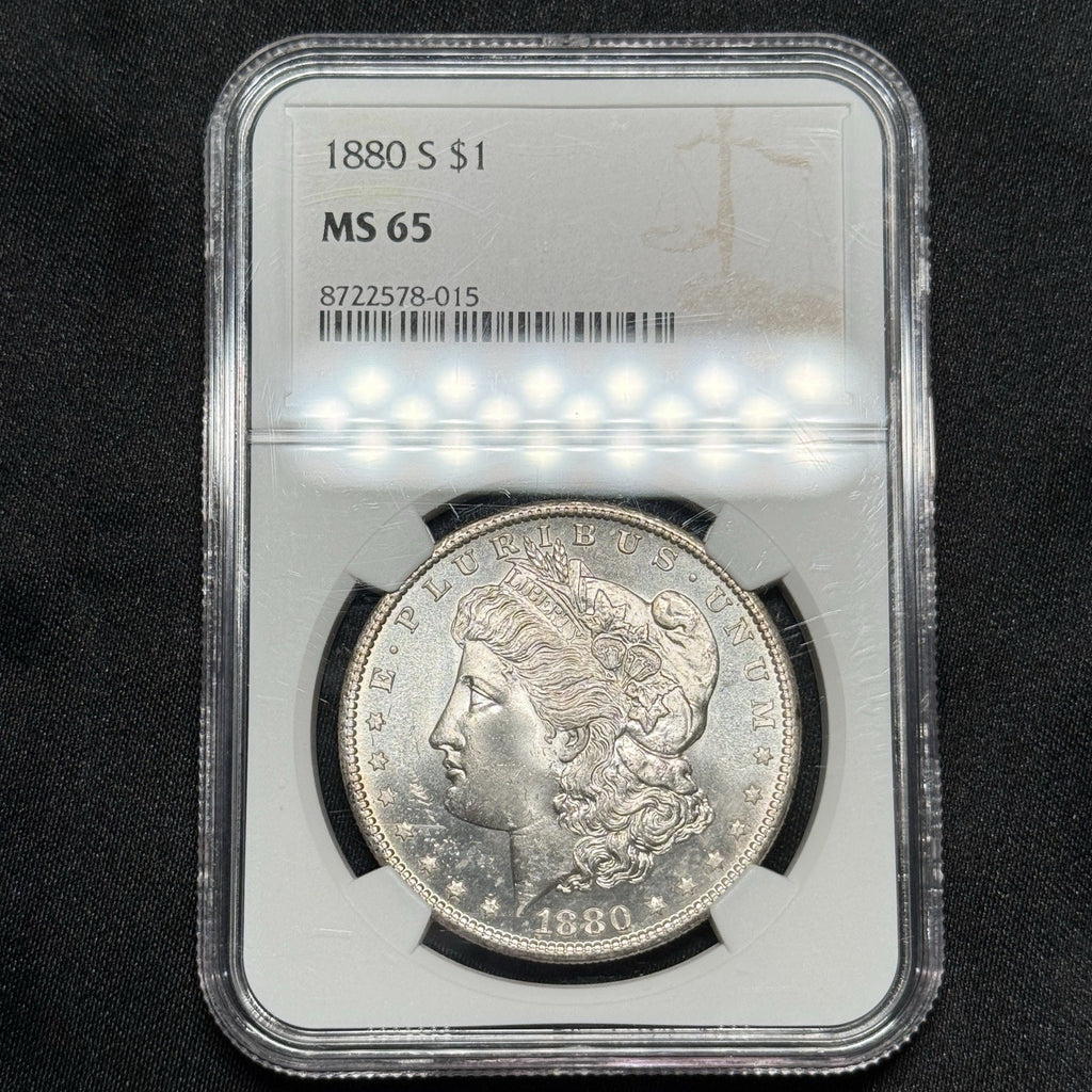 1880-S Morgan Silver Dollar NGC MS65 Super Flashy Semi Proof like