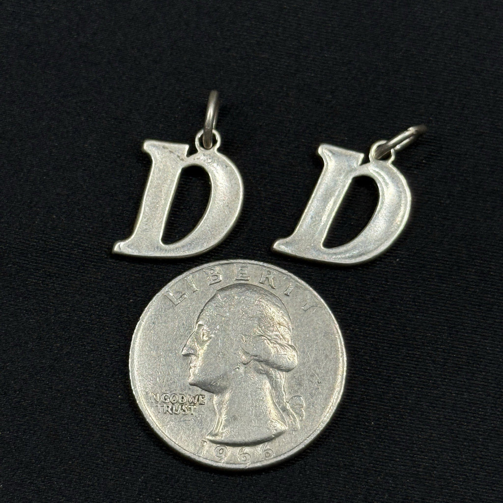 Estate Sterling Silver Sundancer Jewelry Co Letter D 925 Charm Pendant (1)