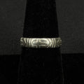 Estate Sterling Silver Cross Engraved Band Size 7 925