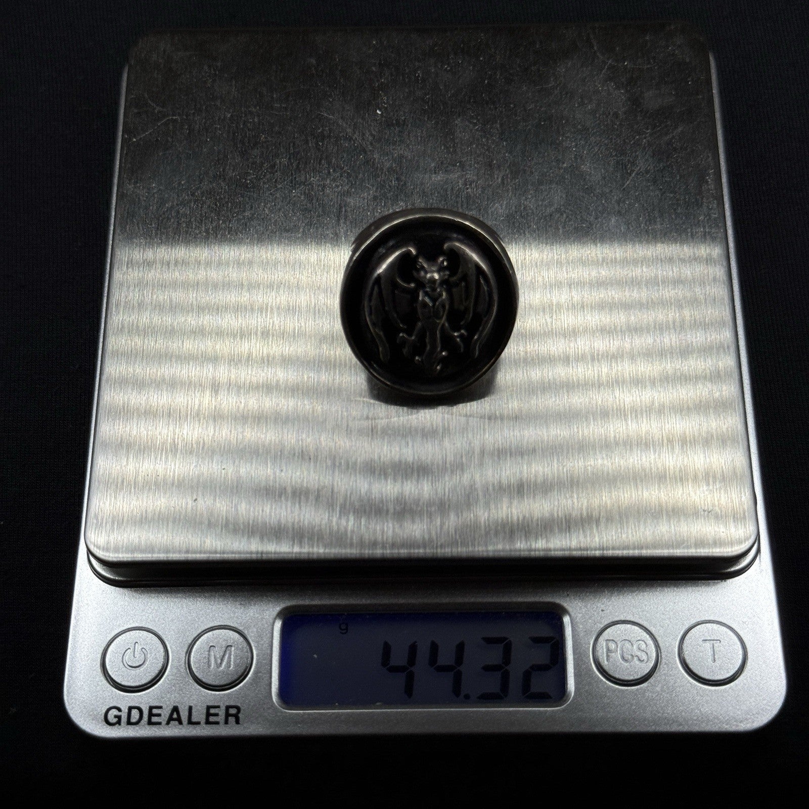 Darren Simonian Sterling Silver Ring Hollywood Vampire Bat Size 5 925 HEAVY 44g