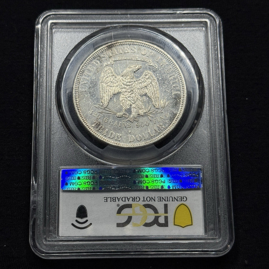 1877-S Trade Dollar $1 PCGS XF Details Gem Eye Appeal Silver Dollar