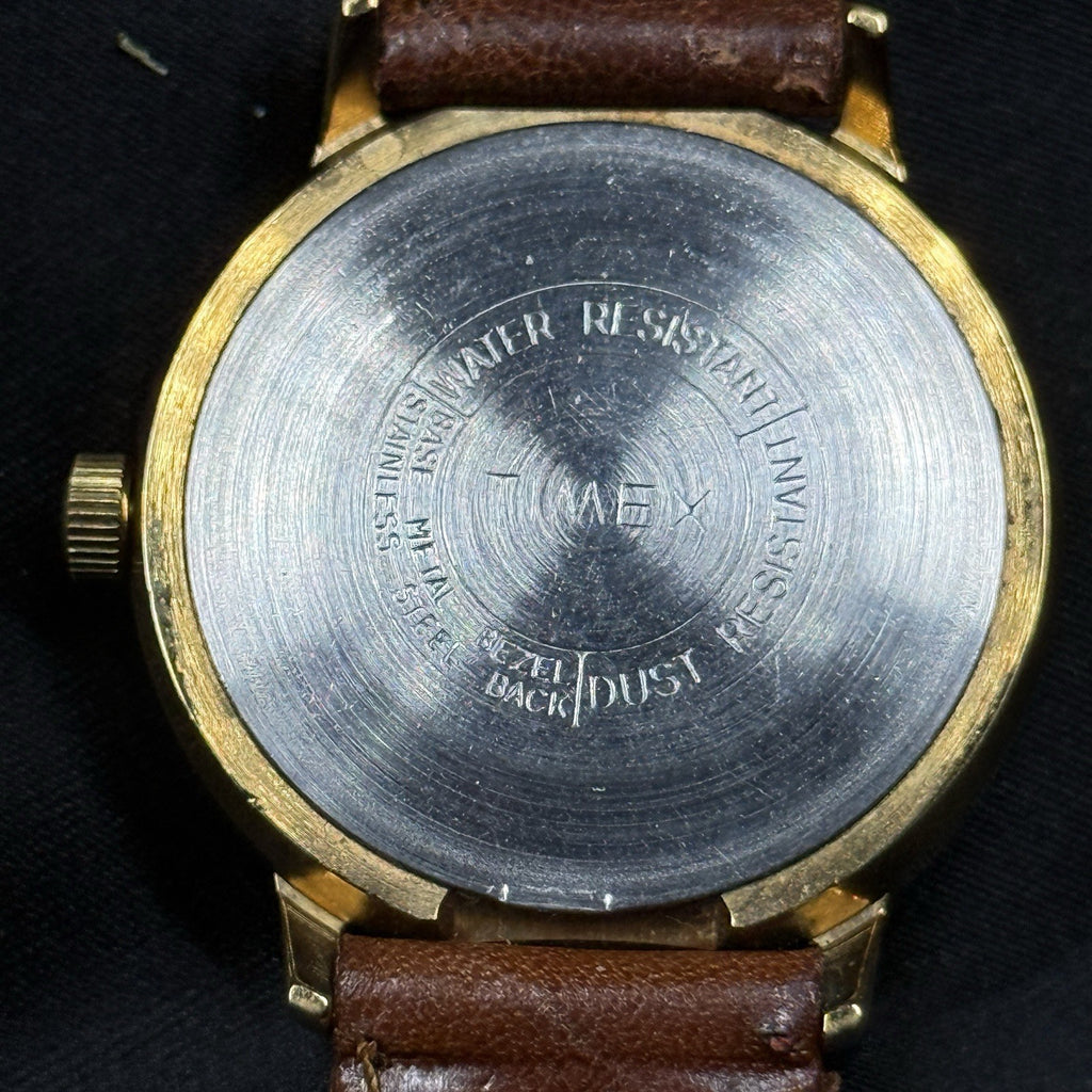 Timex 1973 Marlin Day Date Men’s Gold Watch Manual Wind 34mm Jumbo