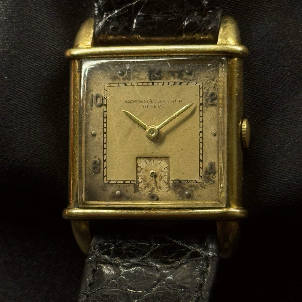 1950's Vacheron Constantin Tank 18K Gold cal. 458 Original Dial Hallmarked Case