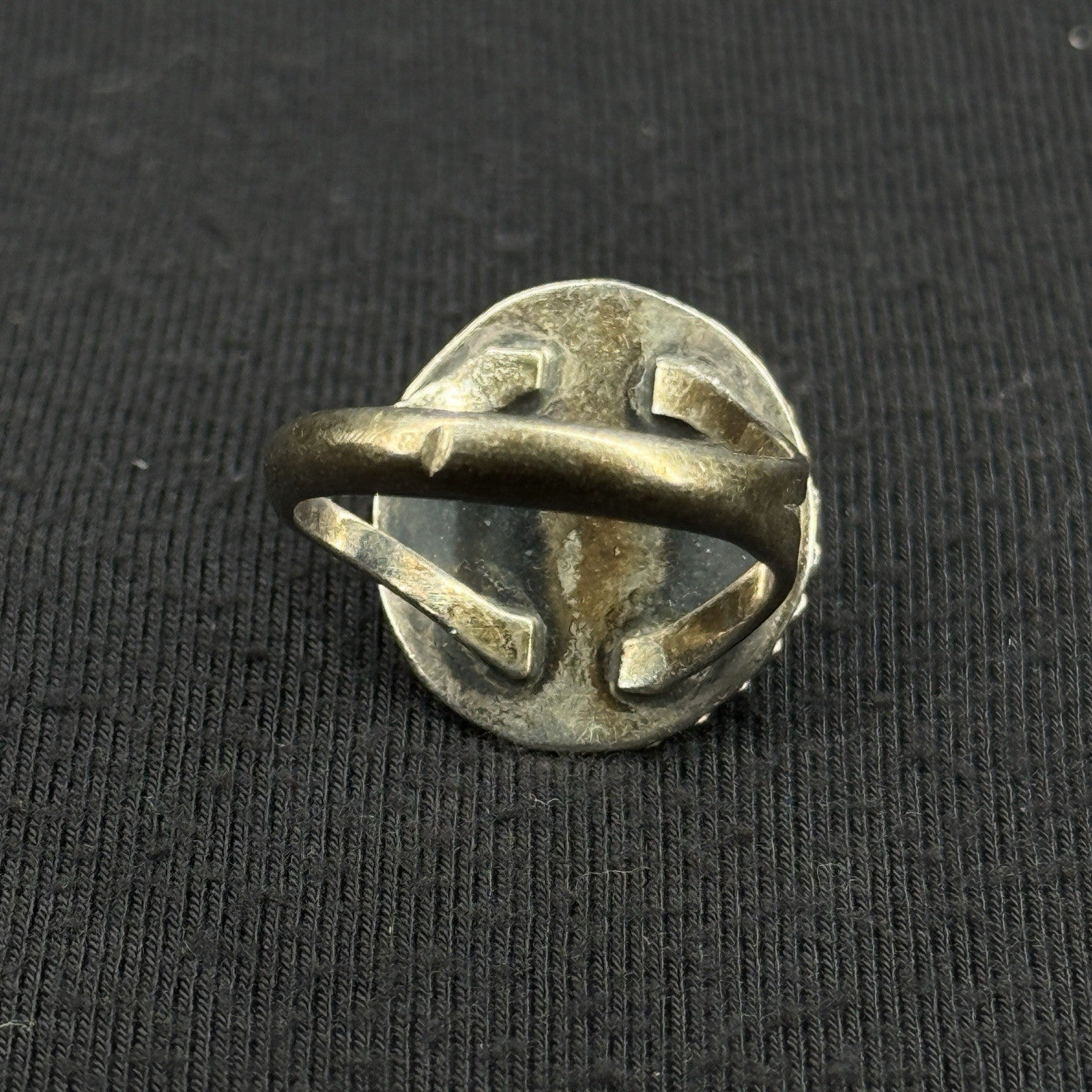 Native Turquoise Sterling Silver Ring Size 6.75 925